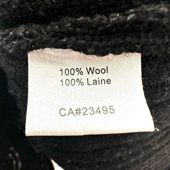 Icelandic Design wool black swirl button down sweater/jacket - Picture 8 of 9